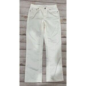 Women’s Gant Carol White Regular Fit Boot Cut Cotton Pants Size 26x32